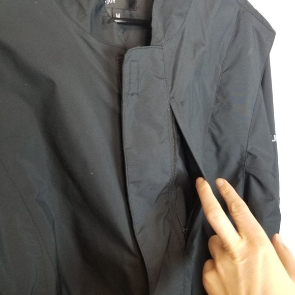 Dryjoys By FootJoy Mens Medium Black Jacket Long S - Picture 6 of 10